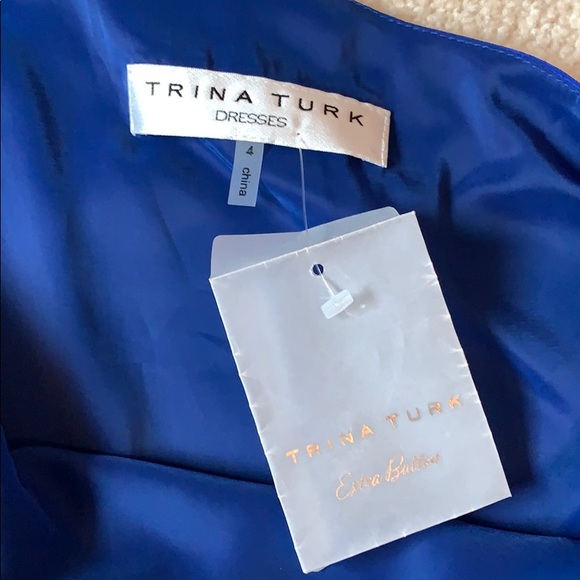 Trina Turk One Shoulder Blue Dress - Picture 6 of 6